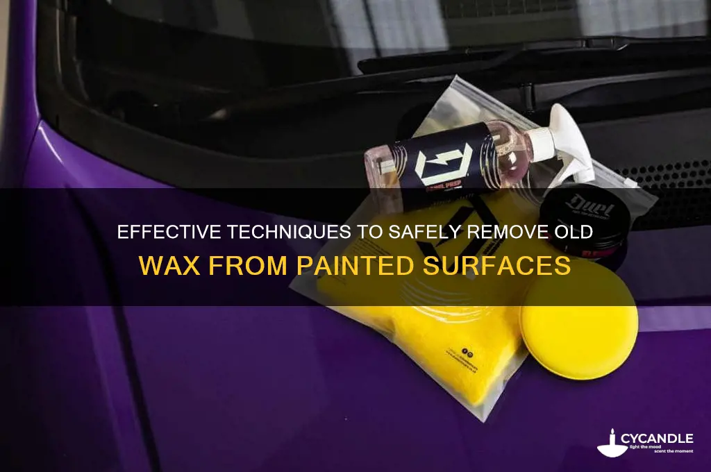 how to remove old wax from paint