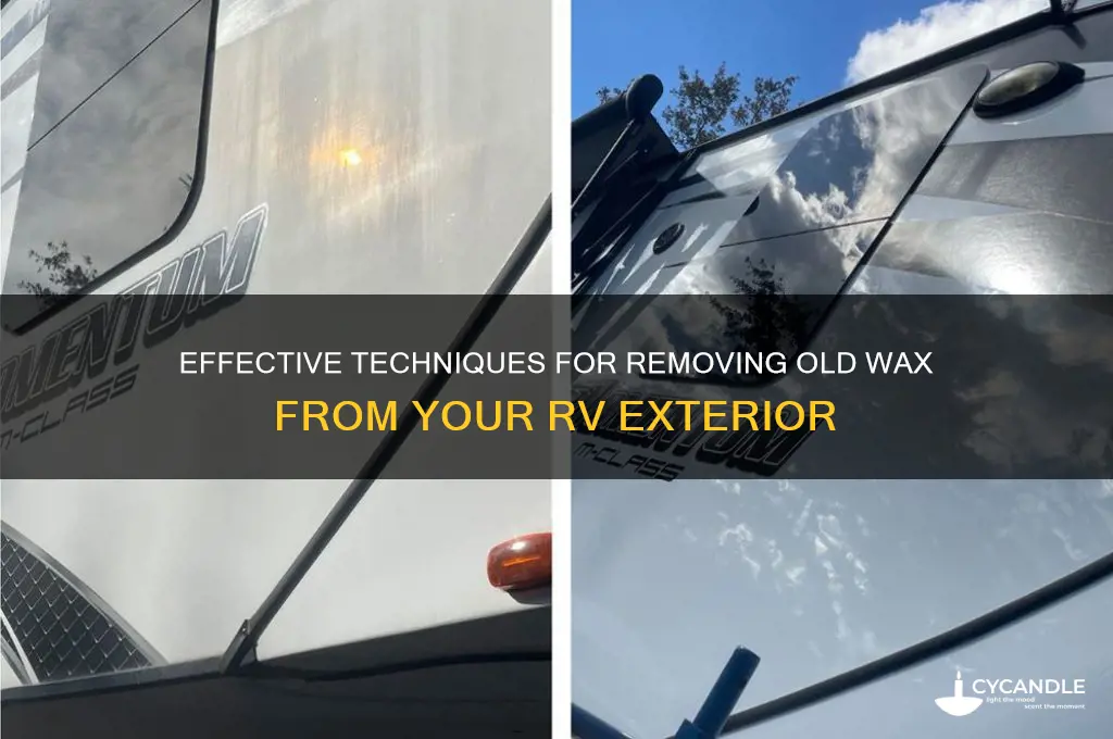 how to remove old wax from rv