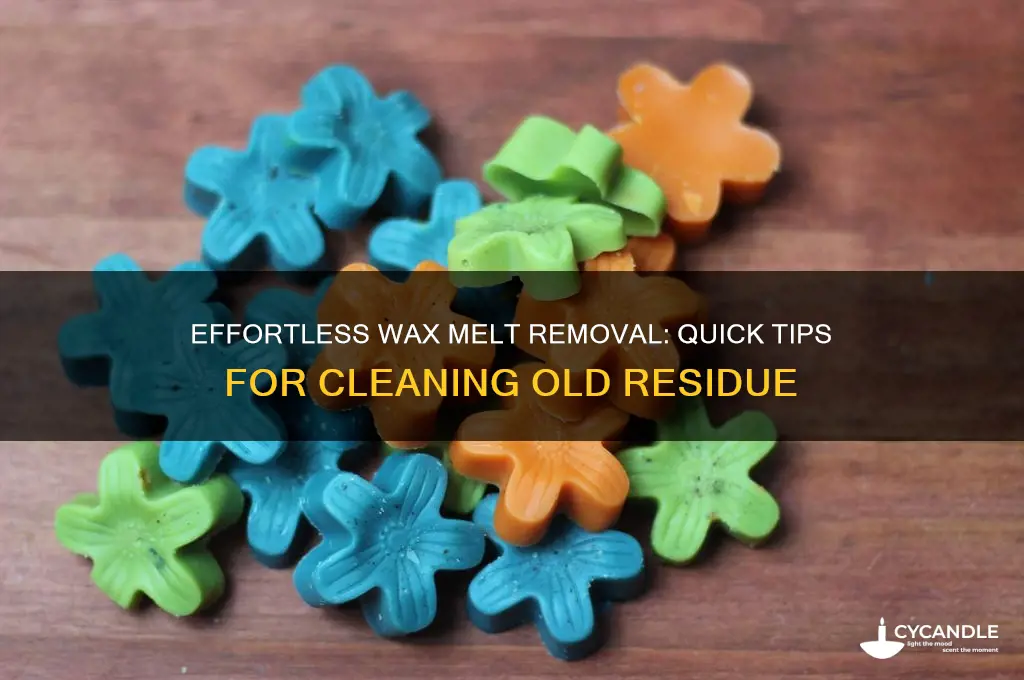 how to remove old wax melts