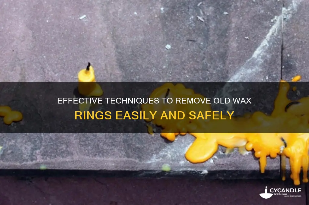 how to remove old wax ribg
