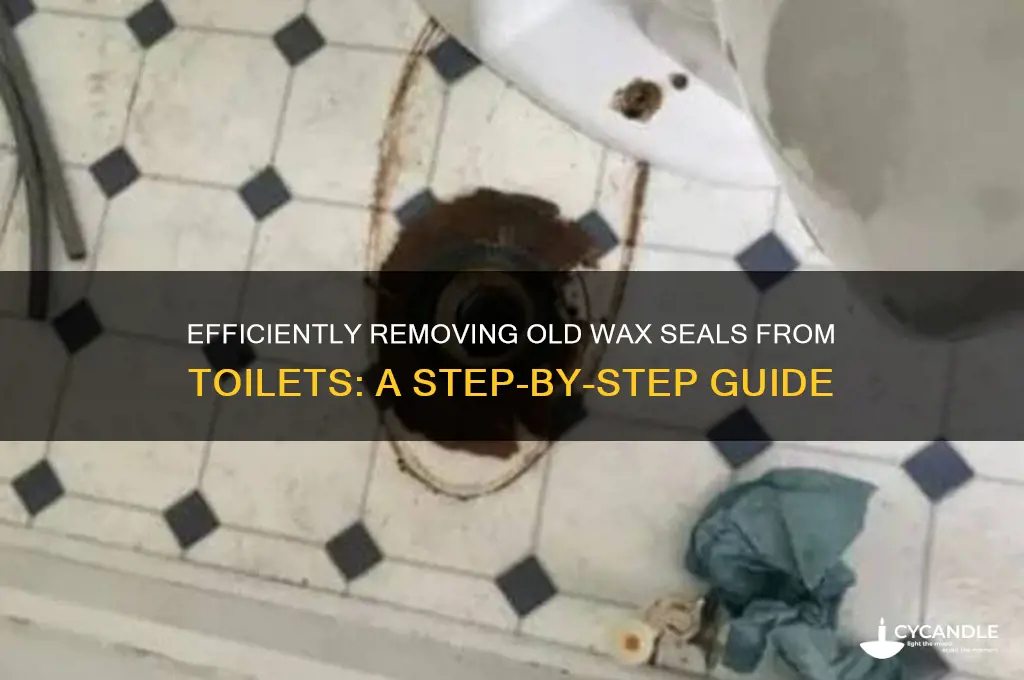 how to remove old wax seal from toilet