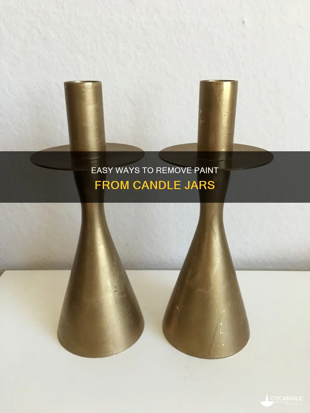 how to remove paint from candle jars