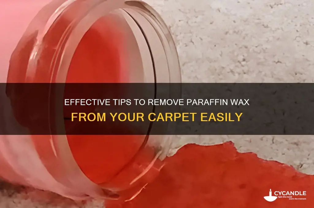 how to remove parafin wax from carpet