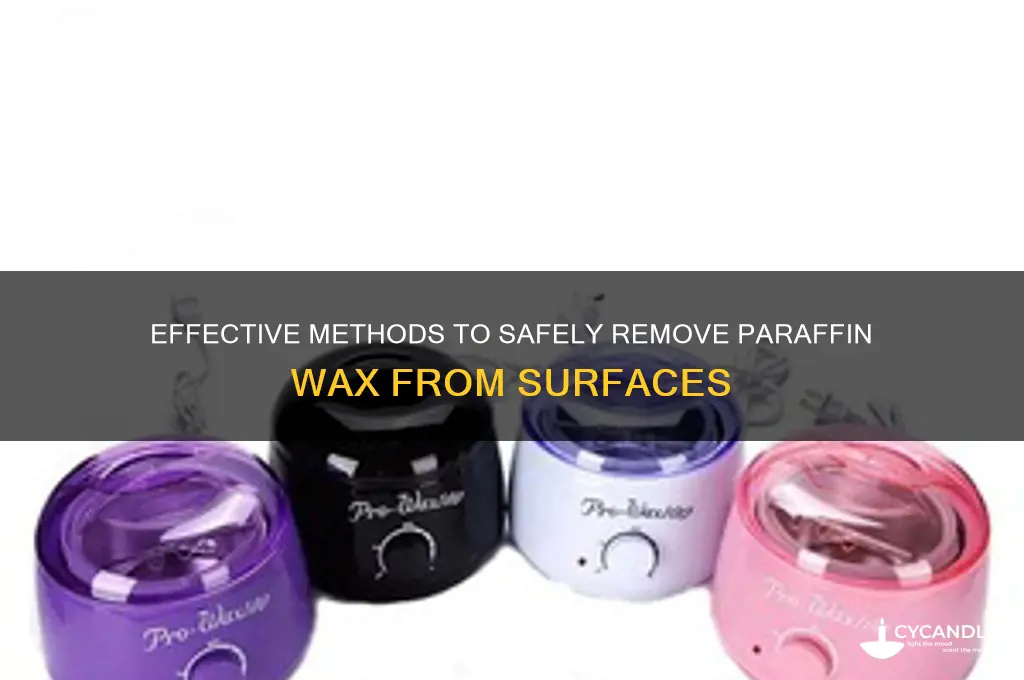 how to remove parrafin wax