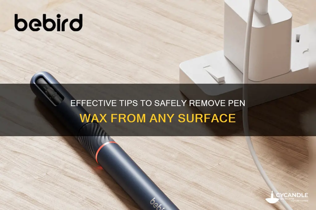 how to remove pen wax