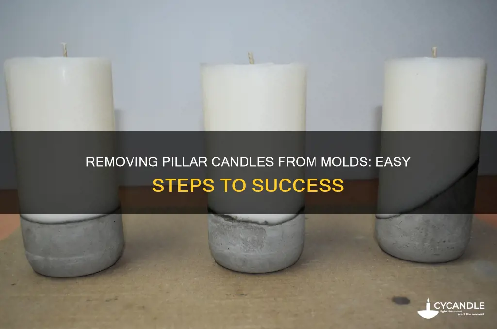 how to remove pillar candle from mold