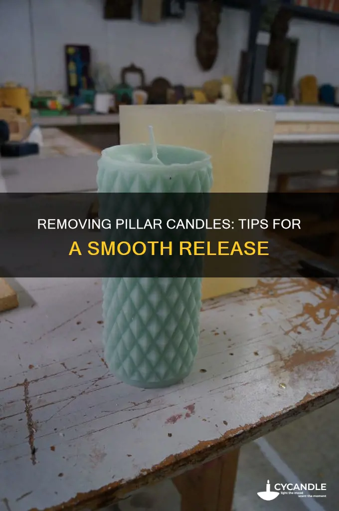 how to remove piller candle from the mould