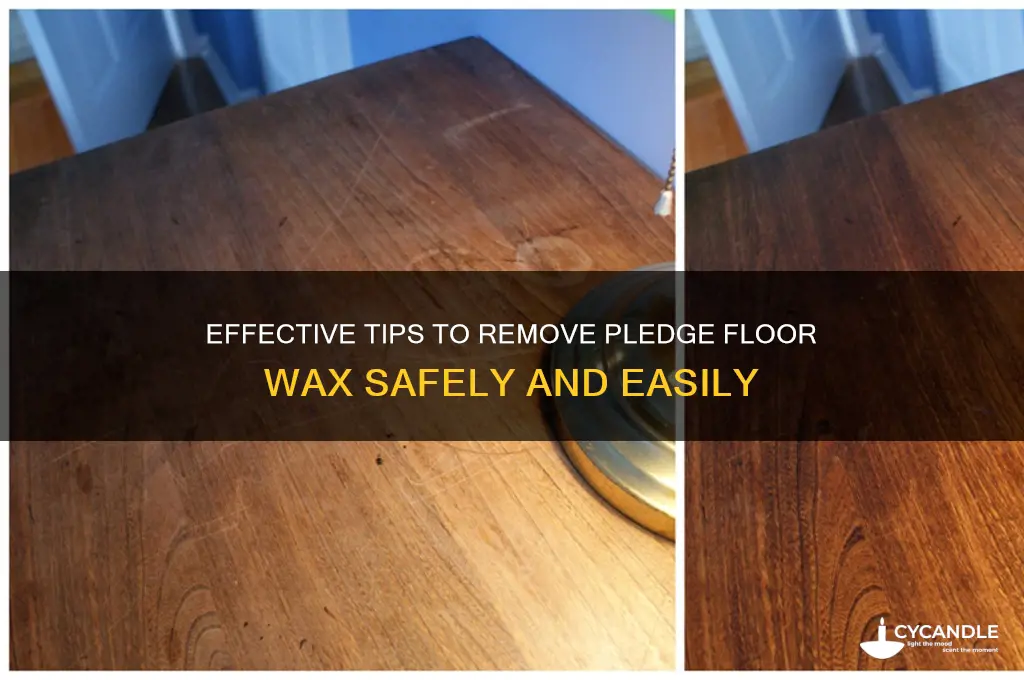 how to remove pledge floor wax