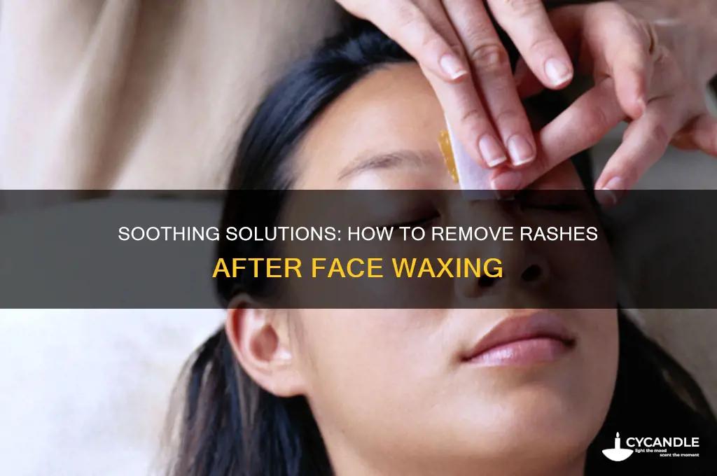 how to remove rashes after face waxing