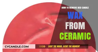 Effective Ways to Remove Red Candle Wax from Ceramic Surfaces