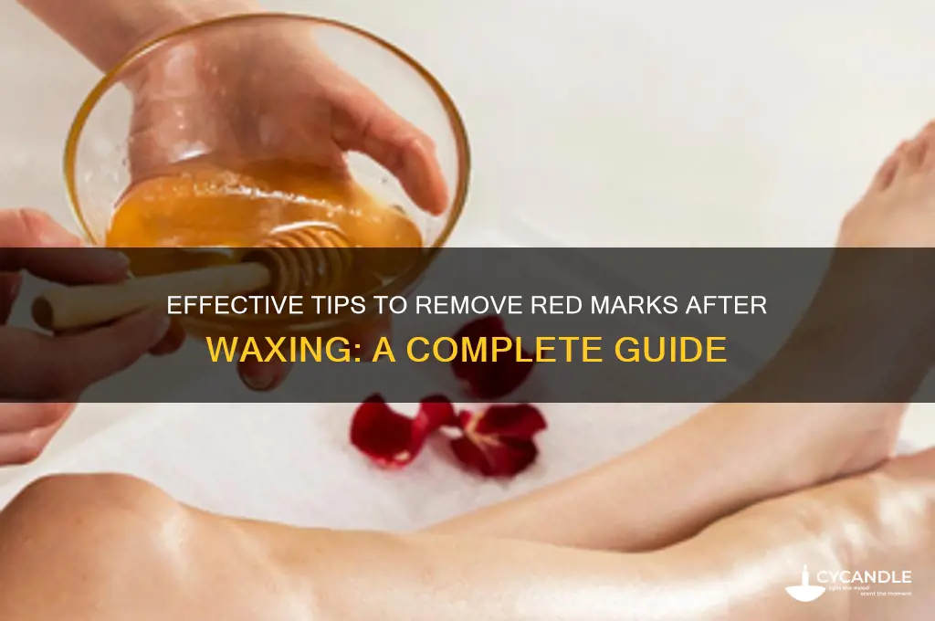how to remove red marks from waxing