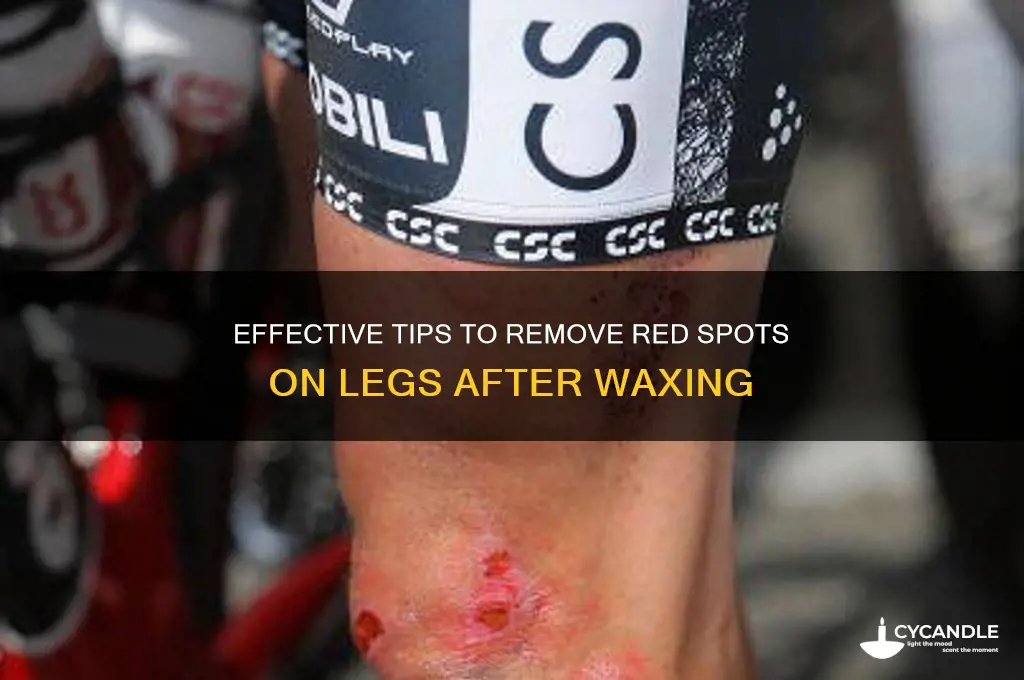 how to remove red spots on legs after waxing