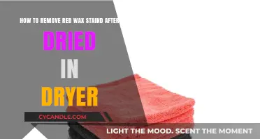 Effective Tips to Remove Dried Red Wax Stains from Your Dryer