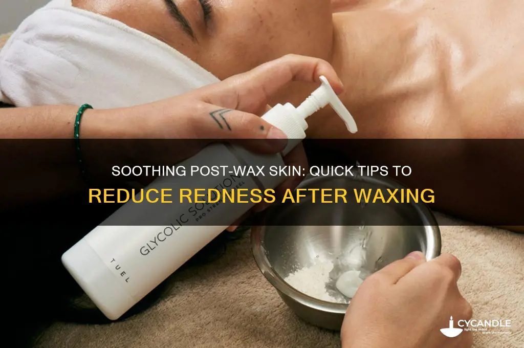 how to remove redness after waxing