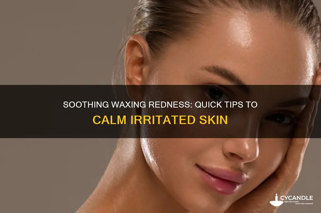 how to remove redness from skin after waxing