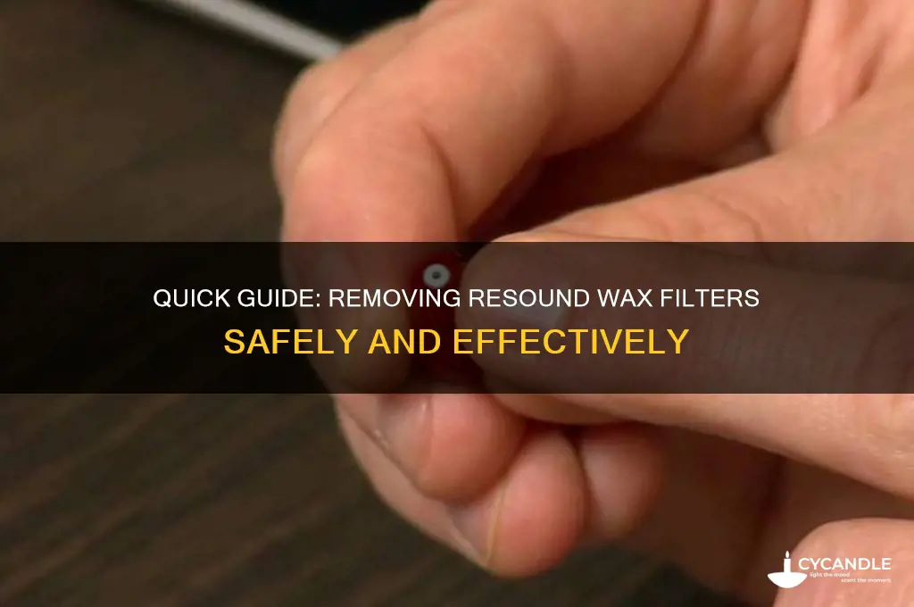 how to remove resound wax filter