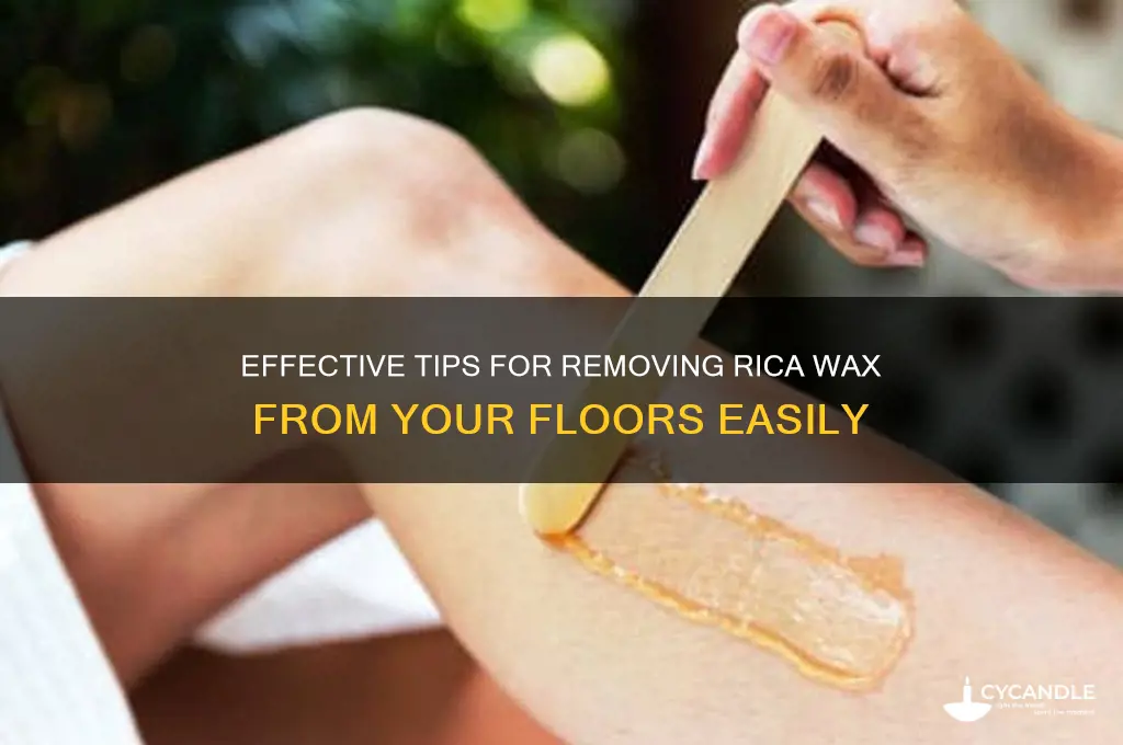 how to remove rica wax from floor