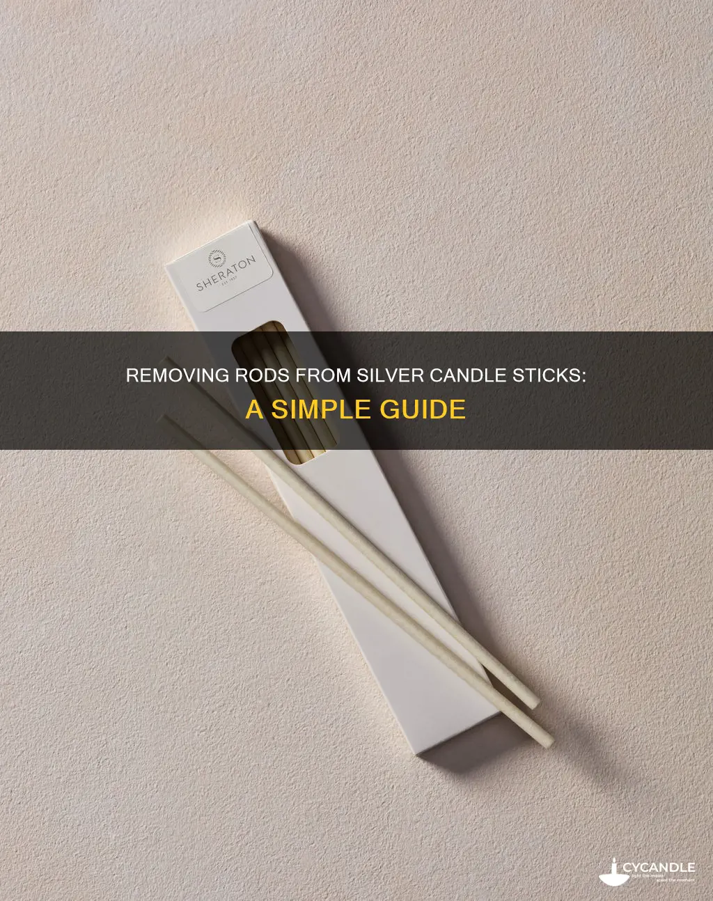 how to remove rods from silver candle sticks