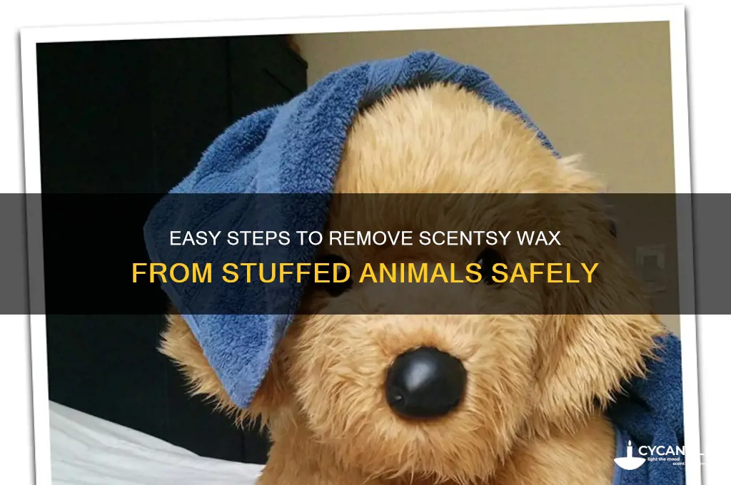how to remove scentsy wax from stuffed animal
