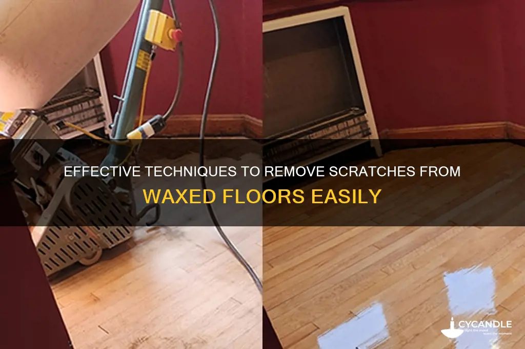 how to remove scratches from waxed floors