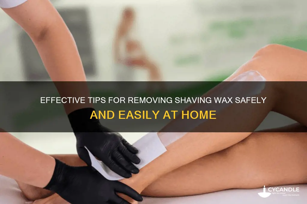 how to remove shaving wax