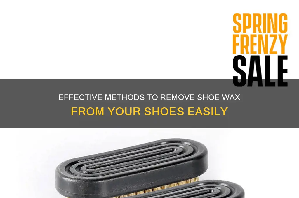 how to remove shoe wax from shoes