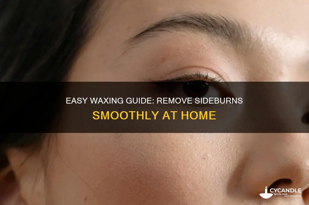 how to remove sideburns with wax