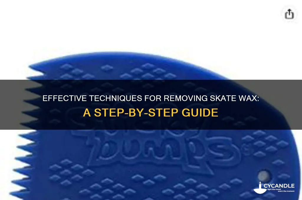 how to remove skate wax
