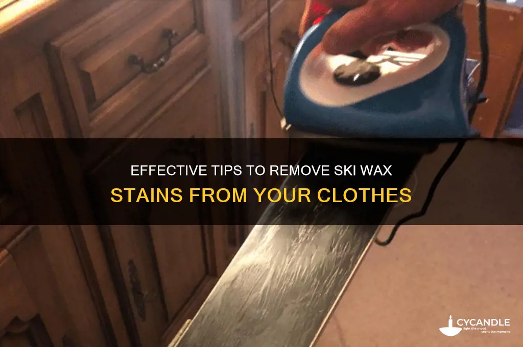 how to remove ski wax from clothes