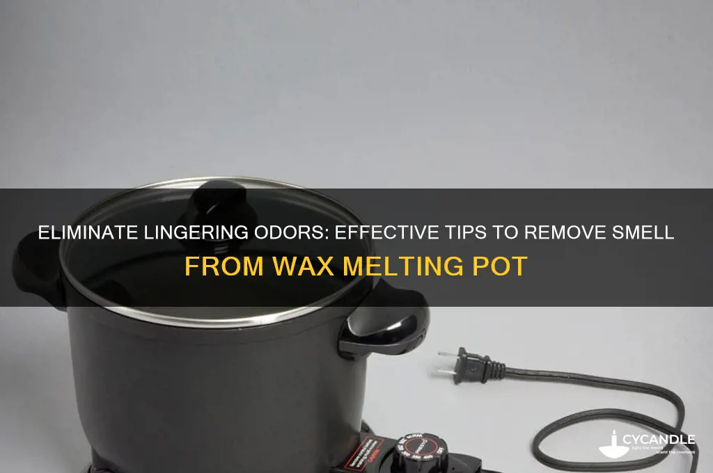 how to remove smell from wax melting pot