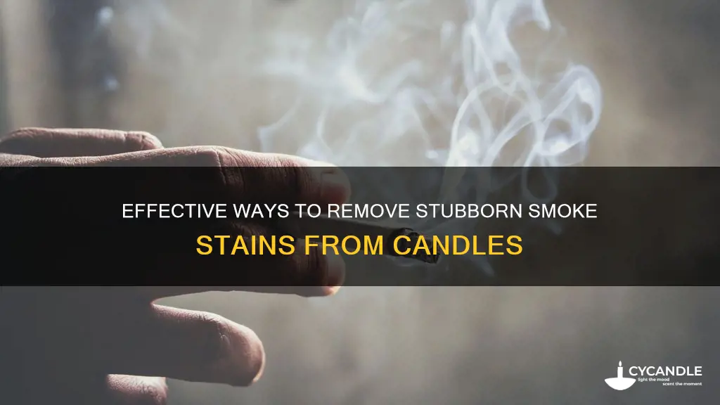how to remove smoke stains from candles
