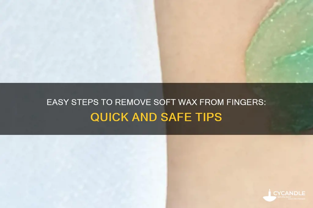 how to remove soft wax from fingers