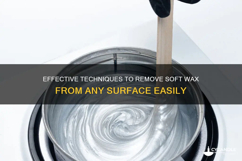 how to remove soft wax from surfaces