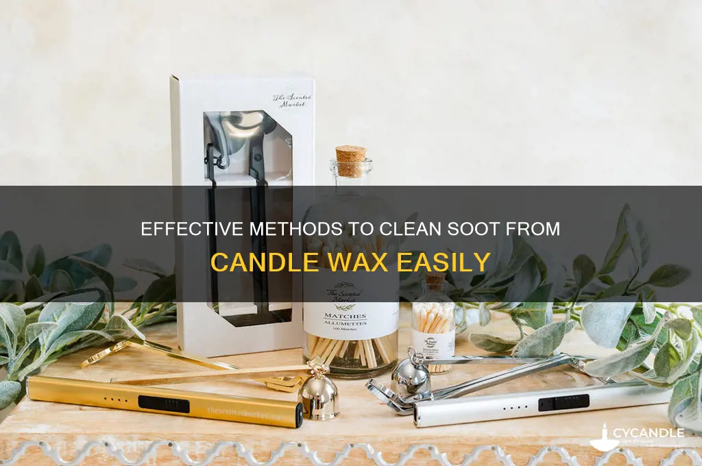 how to remove soot from candle wax