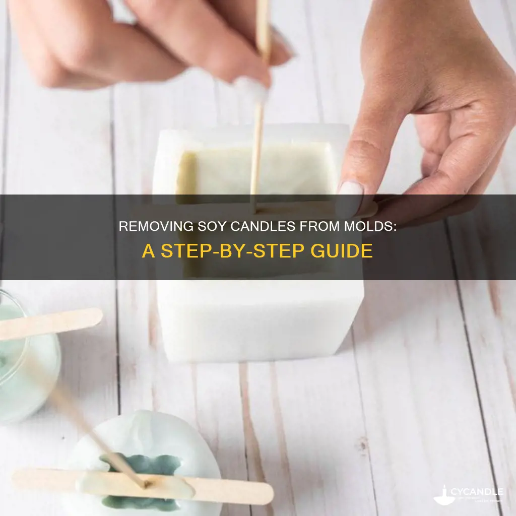 how to remove soy candle from mold