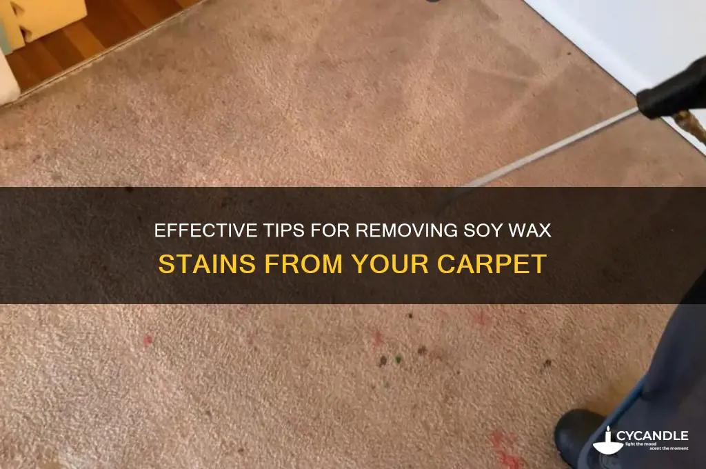 how to remove soy wax from carpet