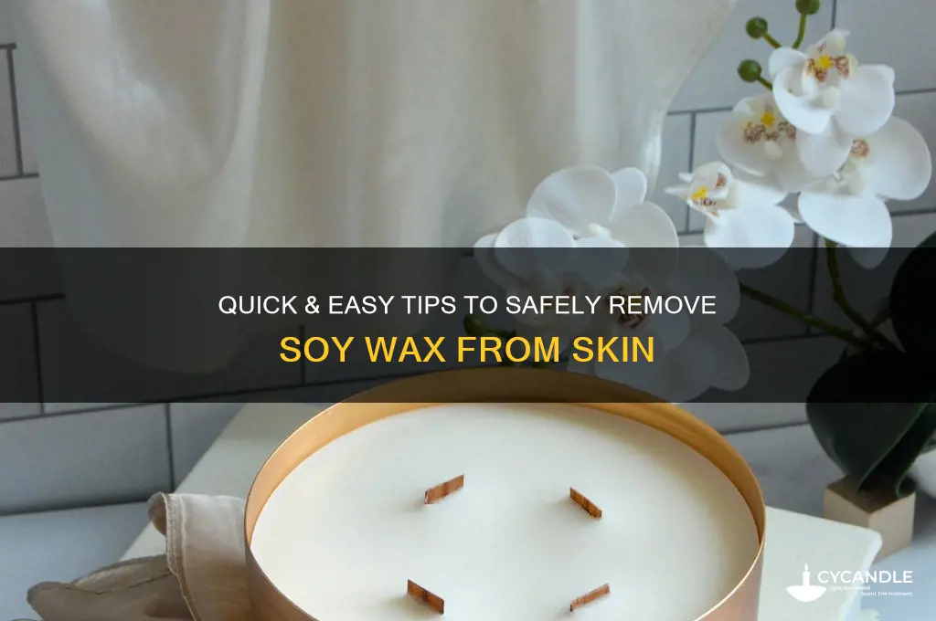 how to remove soy wax from skin