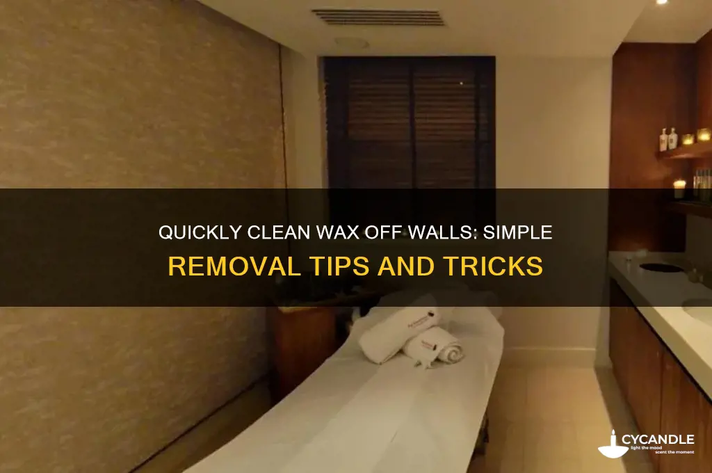 how to remove spilled wax from a wall