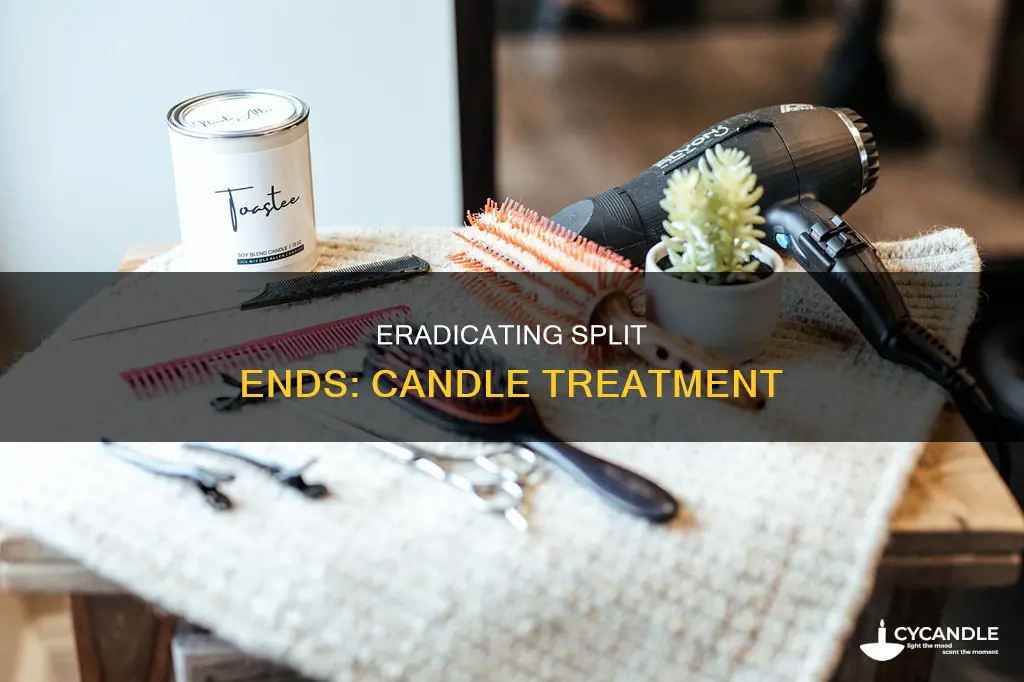 how to remove split ends with candle