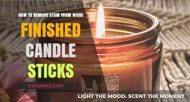 Erase Stains from Wooden Candle Holders