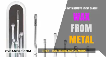 Effortless Ways to Remove Sticky Candle Wax from Metal Surfaces