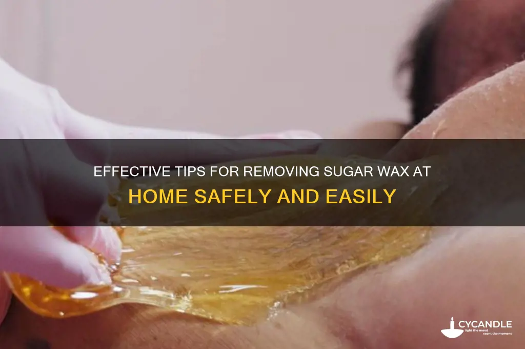 how to remove sugar wax