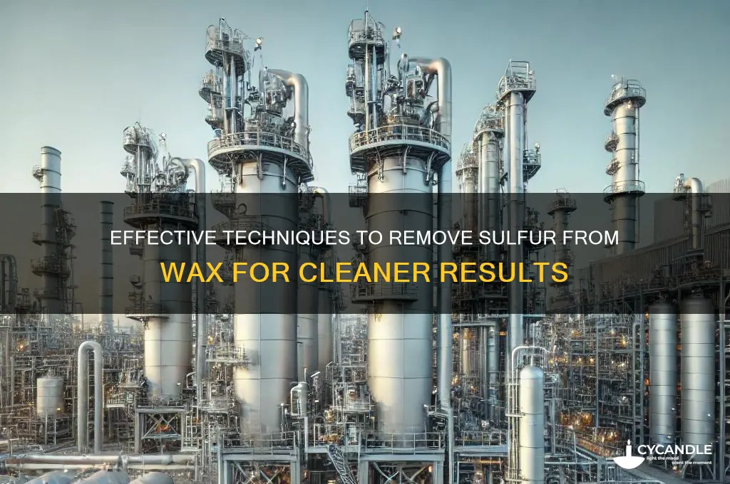 how to remove sulfur from wax