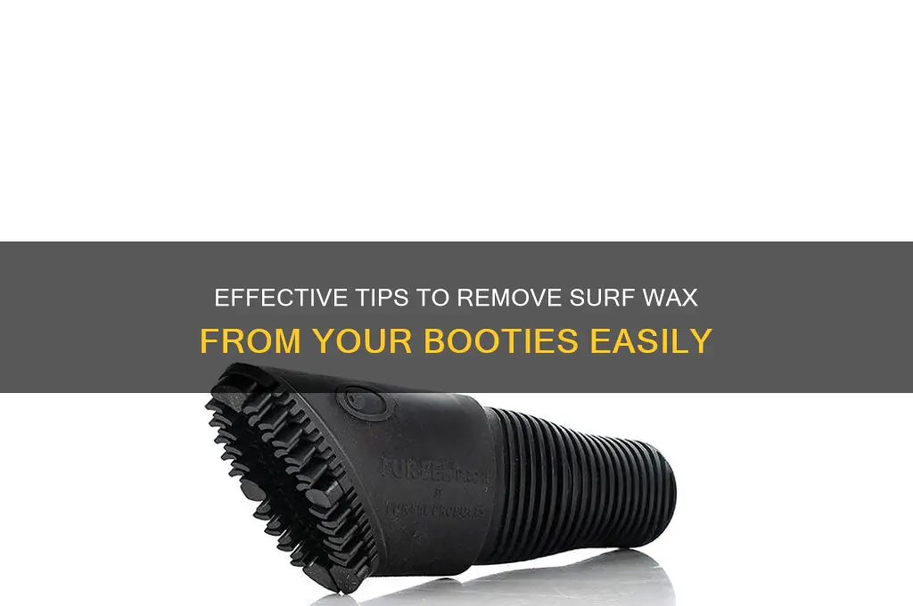 how to remove surf wax from booties