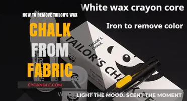 Effective Methods to Remove Tailor's Wax Chalk from Fabric Easily