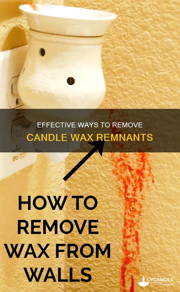 how to remove the end of a candle