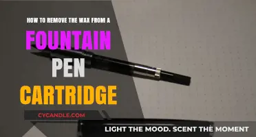 Efficiently Cleaning Fountain Pen Cartridges: A Guide to Removing Wax Buildup