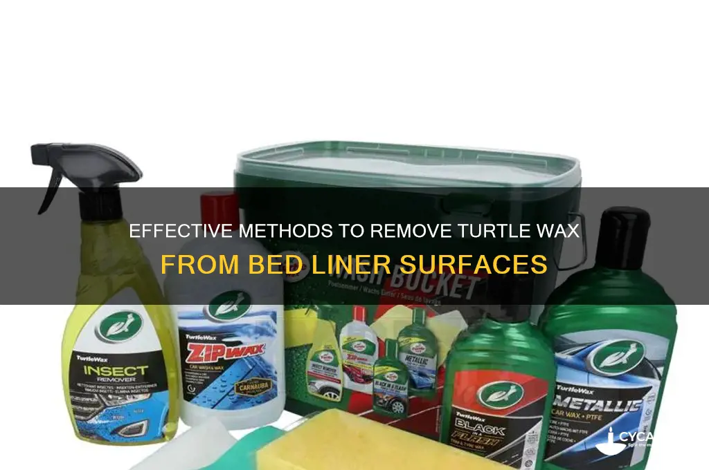 how to remove turtle wax from bed linet