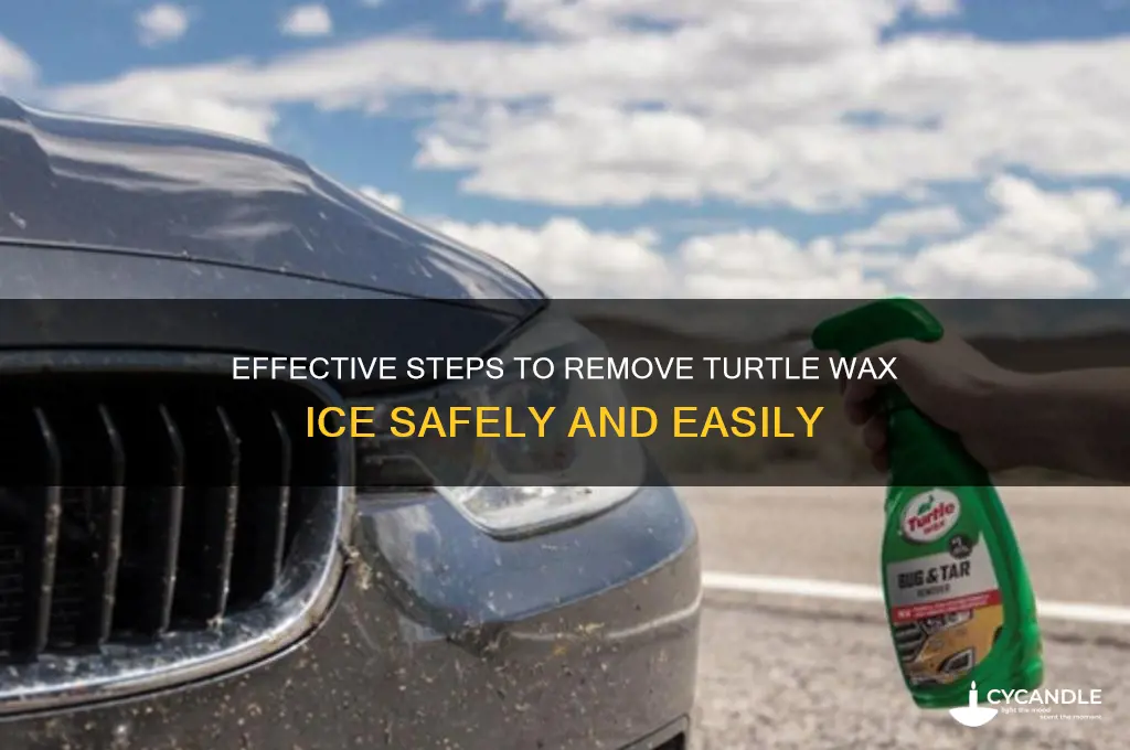 how to remove turtle wax ice