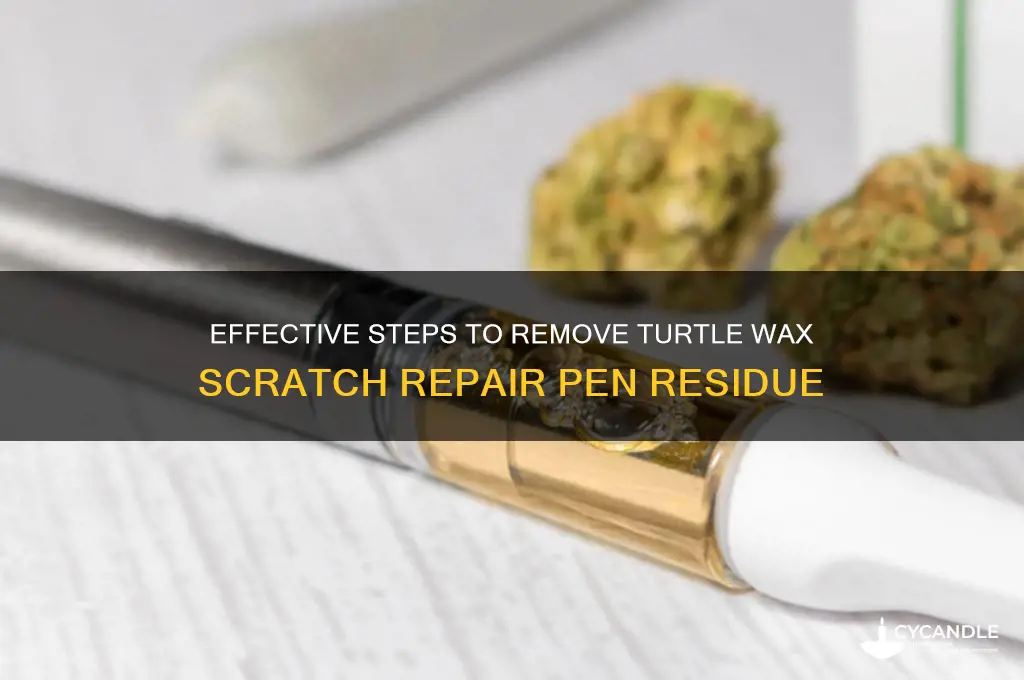 how to remove turtle wax scratch repair pen
